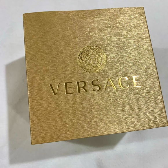🔥Versace Luxury! Real Gold Plated Chronograph Leather Strap Watch - Picture 7 of 10